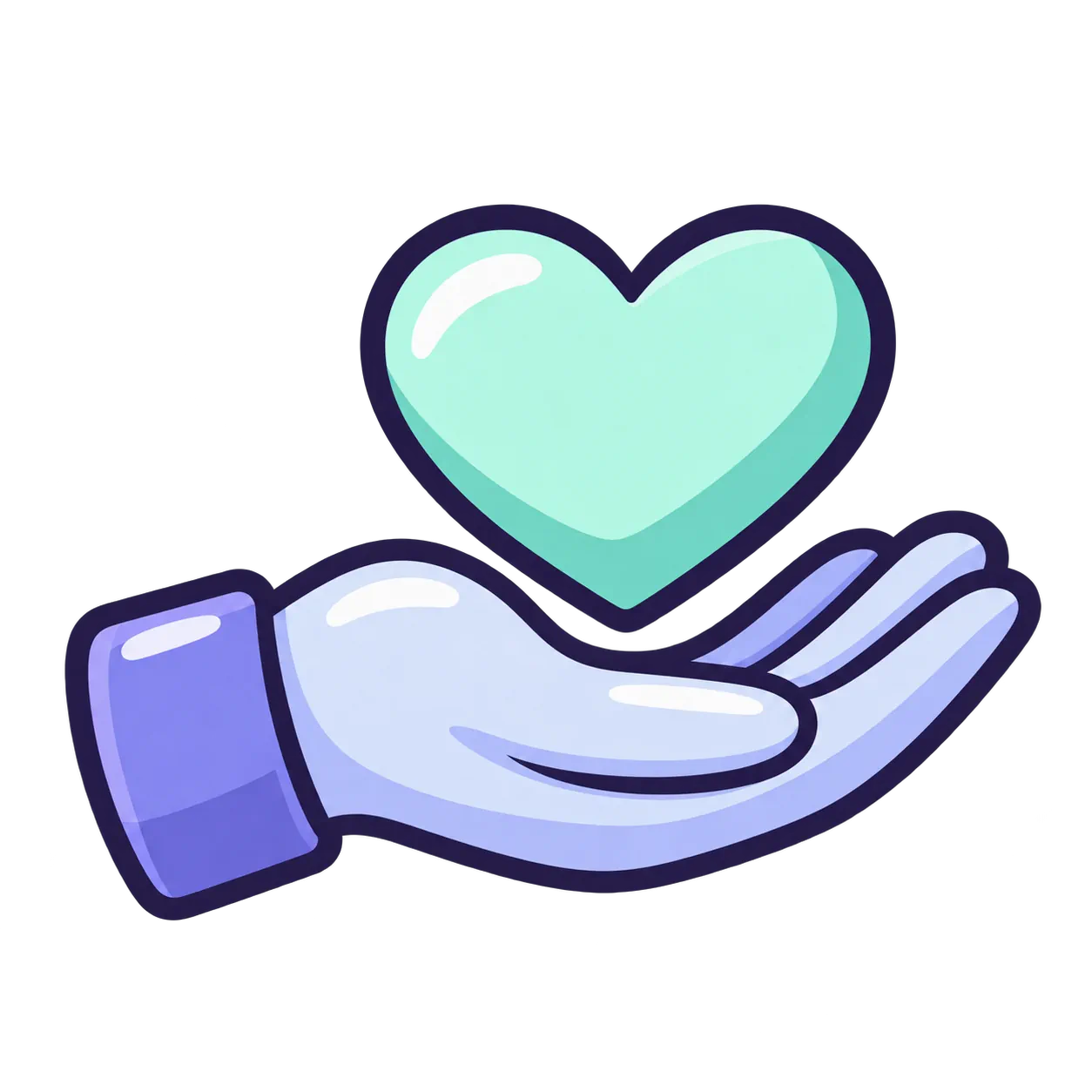 Premium Heart Support Icon